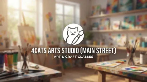 4Cats Arts Studio (Main Street) — AI illustration, not a venue photograph