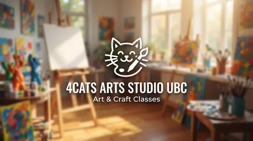 4Cats Arts Studio UBC — AI illustration, not a venue photograph