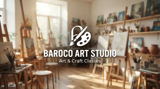 Baroco art studio — AI illustration, not a venue photograph