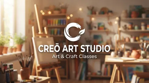 CREŌ ART STUDIO — AI illustration, not a venue photograph