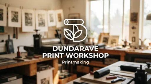 Dundarave Print Workshop — AI illustration, not a venue photograph