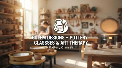 Golem Designs – Pottery Classes & Art Therapy — AI illustration, not a venue photograph