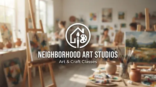 Neighborhood Art Studios — AI illustration, not a venue photograph