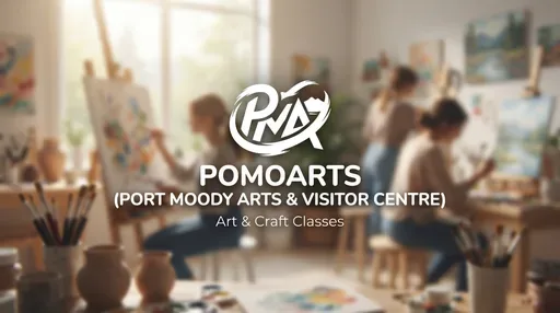 PoMoArts (Port Moody Arts & Visitor Centre) — AI illustration, not a venue photograph