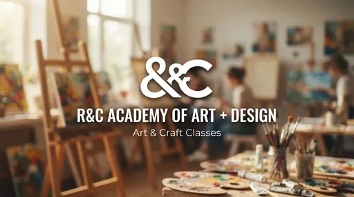 R&C Academy of Art + Design — AI illustration, not a venue photograph