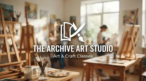 The Archive Art Studio — AI illustration, not a venue photograph