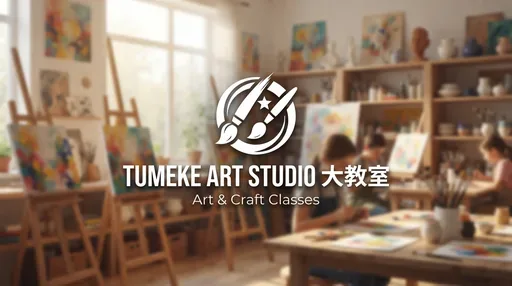 Tumeke Art Studio 大教室 — AI illustration, not a venue photograph